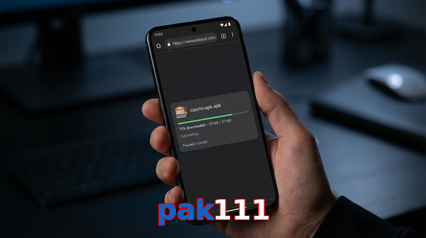 Main screen of Pak111 apk page for PK players