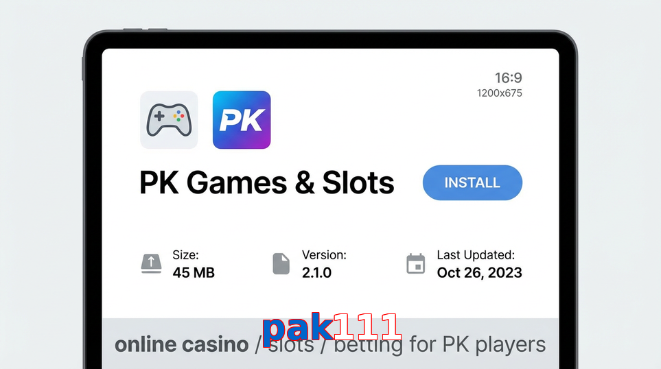 Game list for Pak111 gameapk section