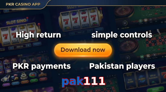Main screen of Pak111 gamedownload page for PK players