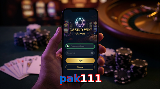 Main screen of Pak111 login page for PK players